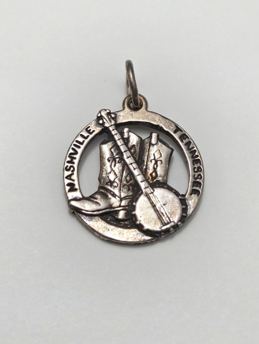 Nashville Tennessee "Music City USA" Sterling Silver Charm